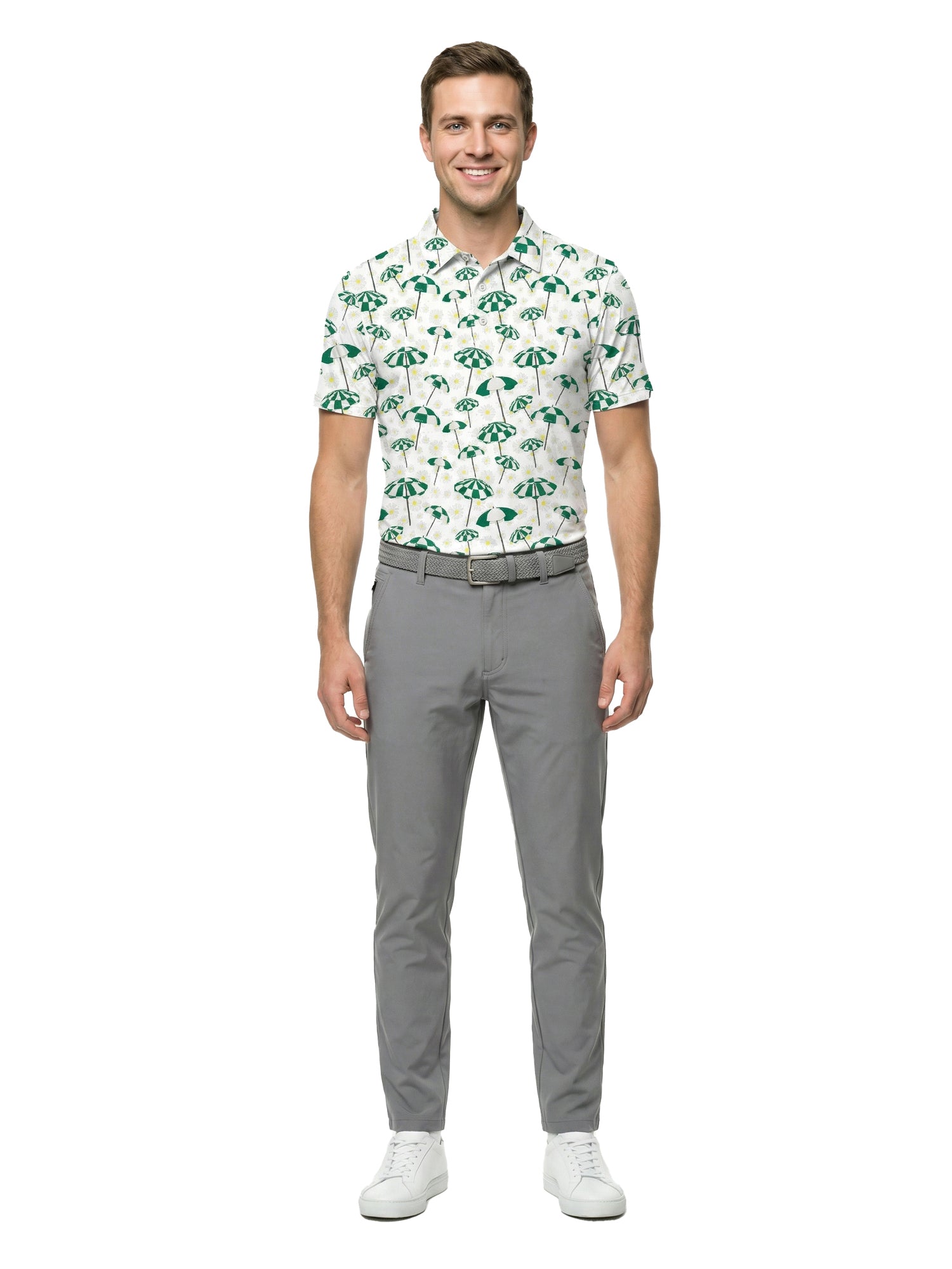 The G.O.A.T. Polo - April Showers - White