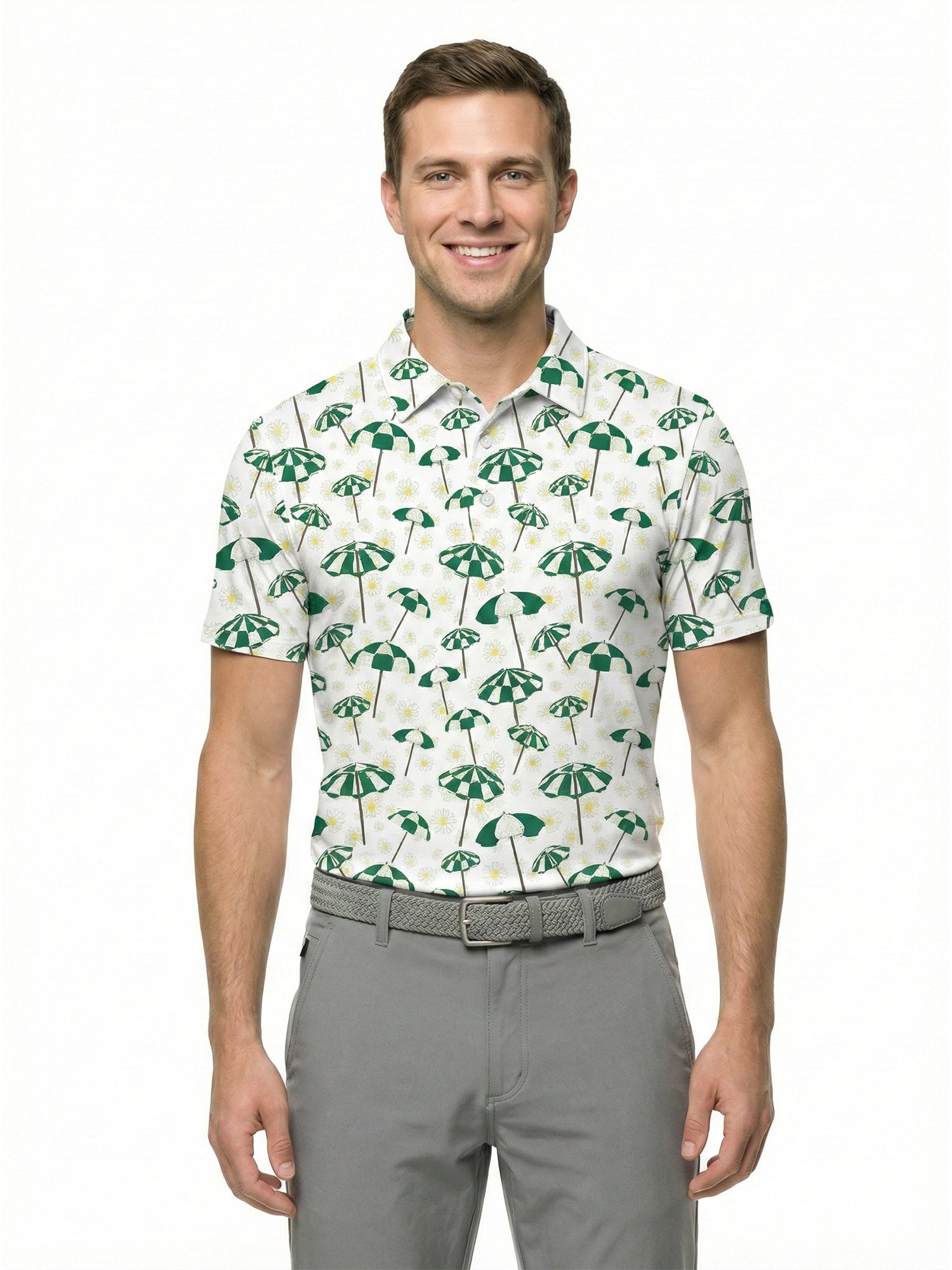 The G.O.A.T. Polo - April Showers - White
