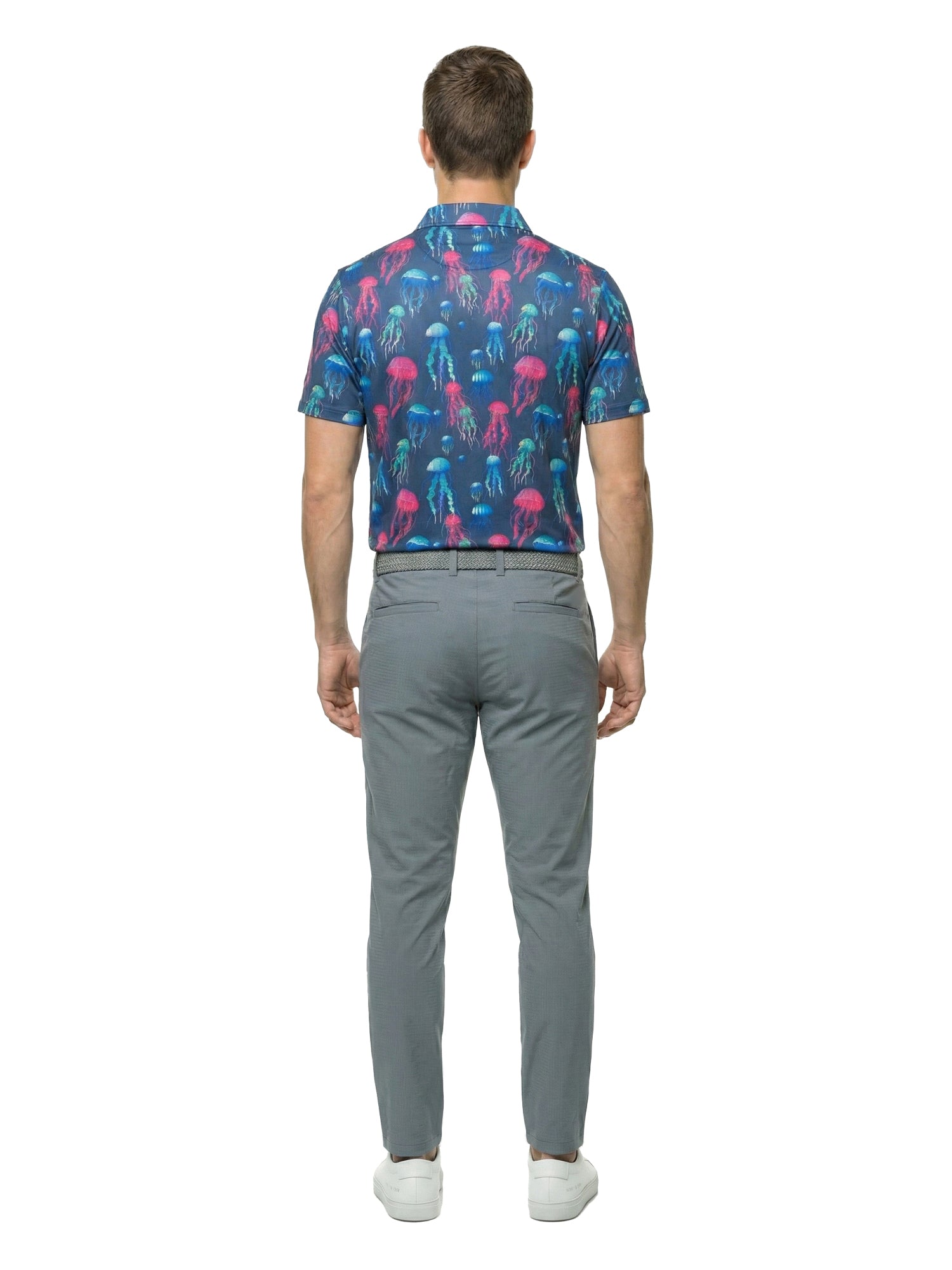 The G.O.A.T. Polo - Sea Jellies - Medieval Blue