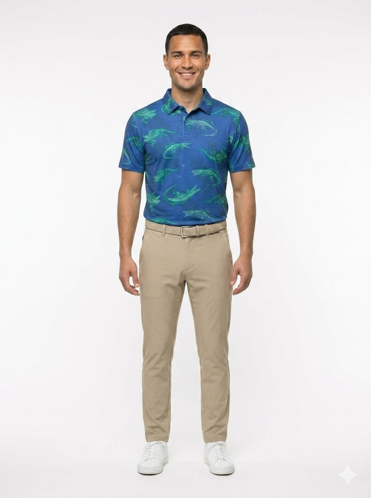 The G.O.A.T. Polo - Alligator Alley - Birdie Blue