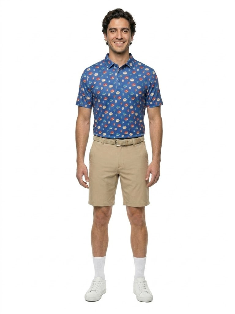 The G.O.A.T. Polo - Liberty Donuts - Birdie Blue