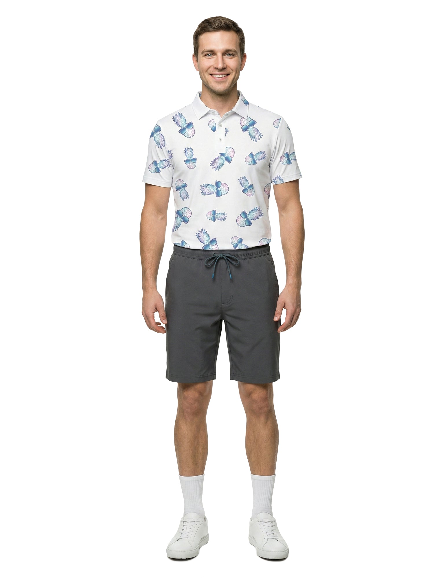 The G.O.A.T. Polo - Ombre Sunglasses Pineapple - White