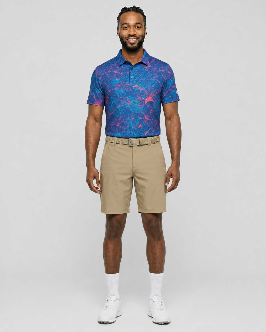 The G.O.A.T. Polo - Layer Tropical - Birdie Blue