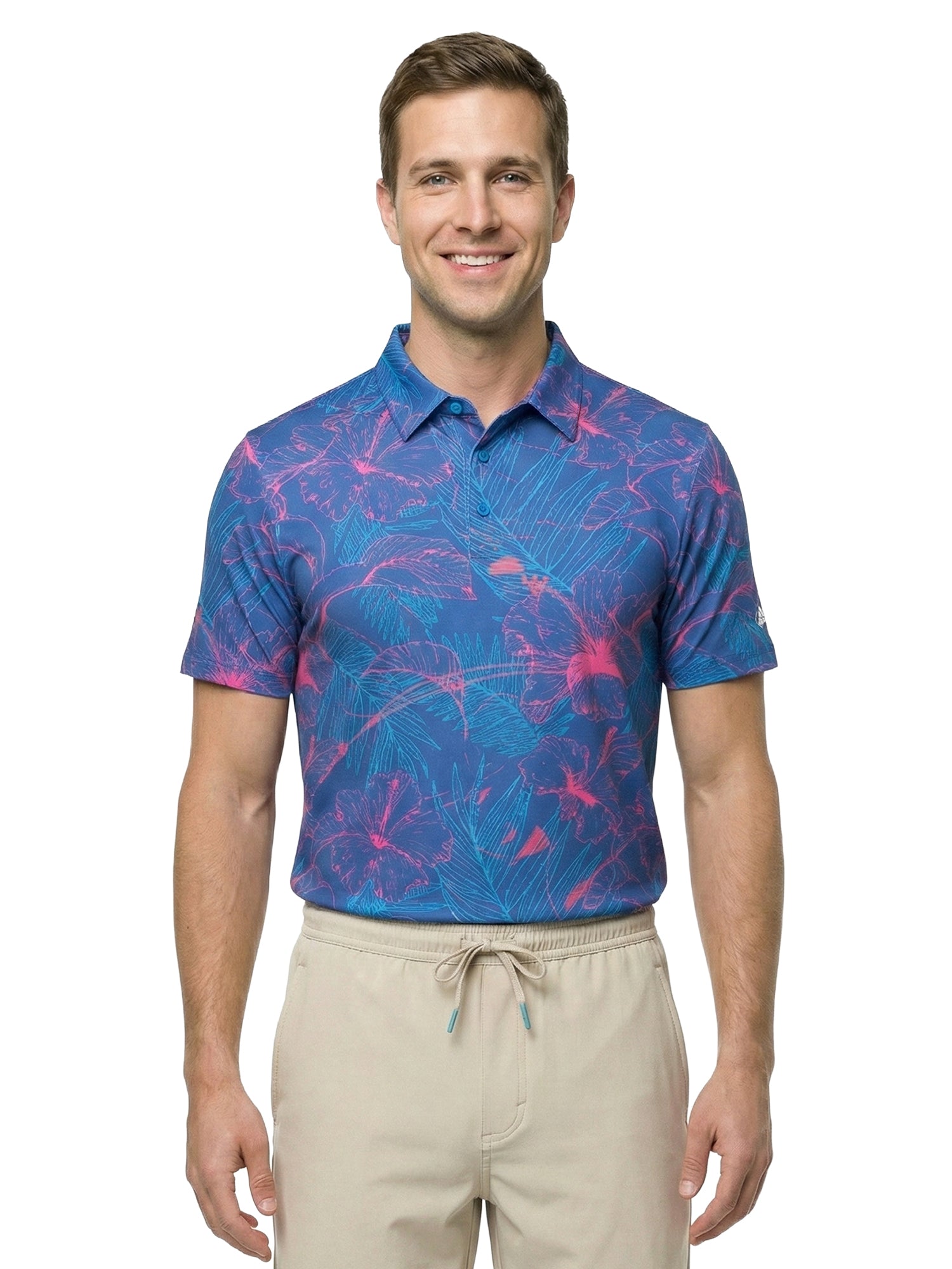 The G.O.A.T. Polo - Layer Tropical - Birdie Blue