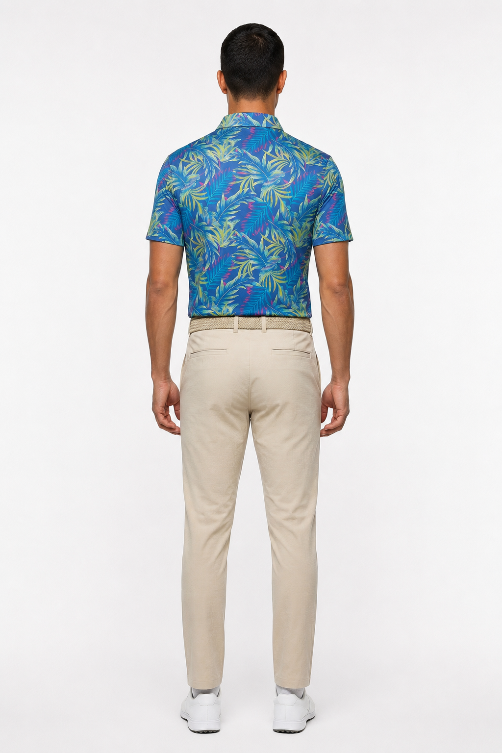 The G.O.A.T. Polo - Jungle Glow - Birdie Blue