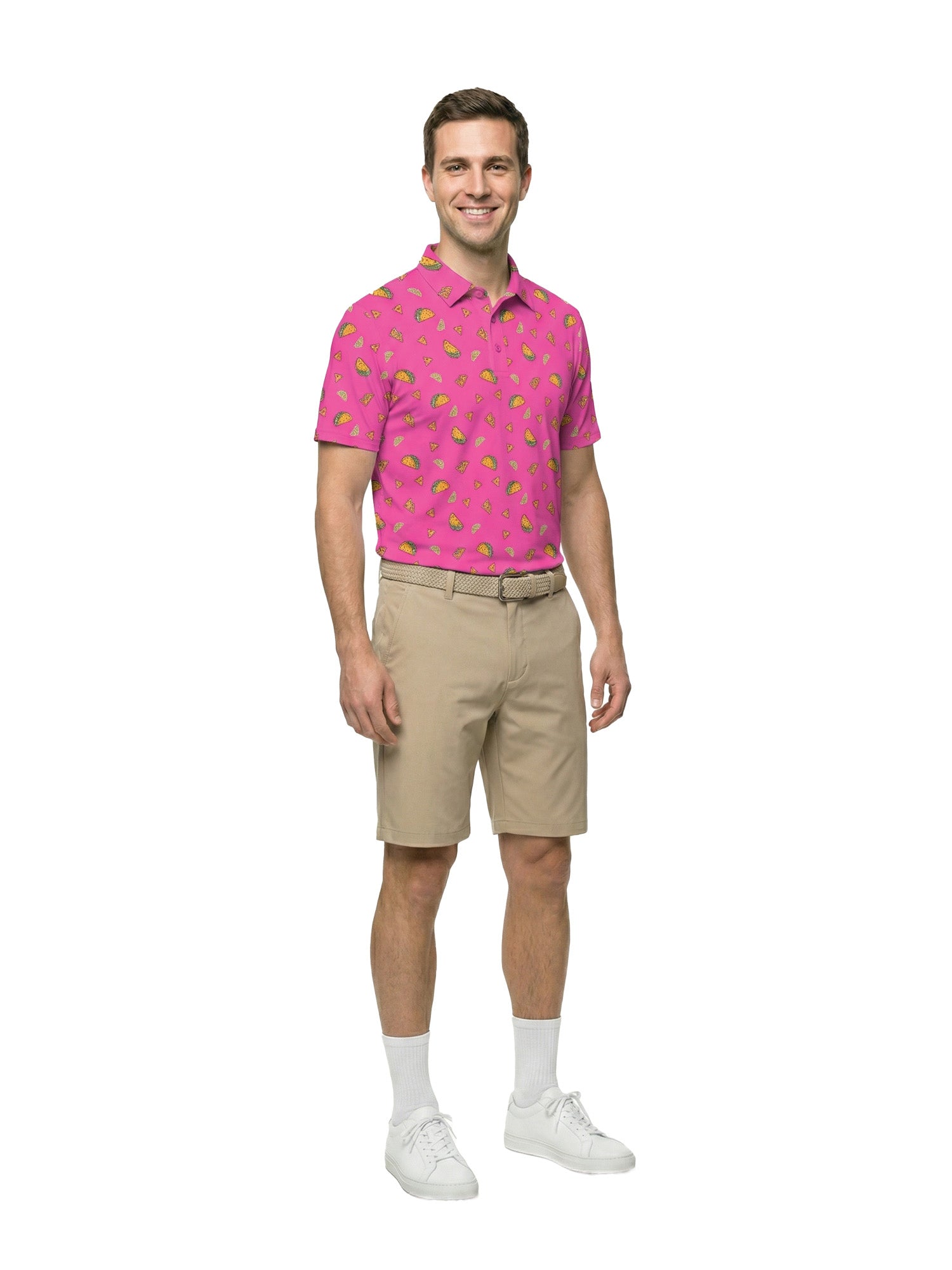The G.O.A.T. Polo - Taco Tuesday - Knockout Pink