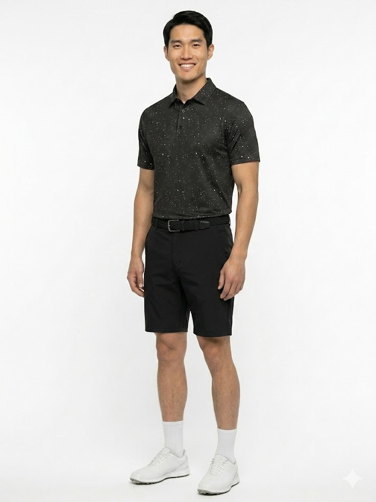 The G.O.A.T. Polo - Splatter - Black