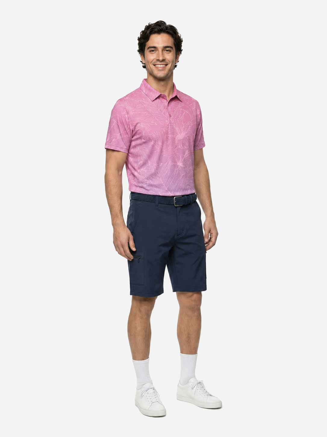 The G.O.A.T. Polo - Hibiscus Tropical - Hot Pink