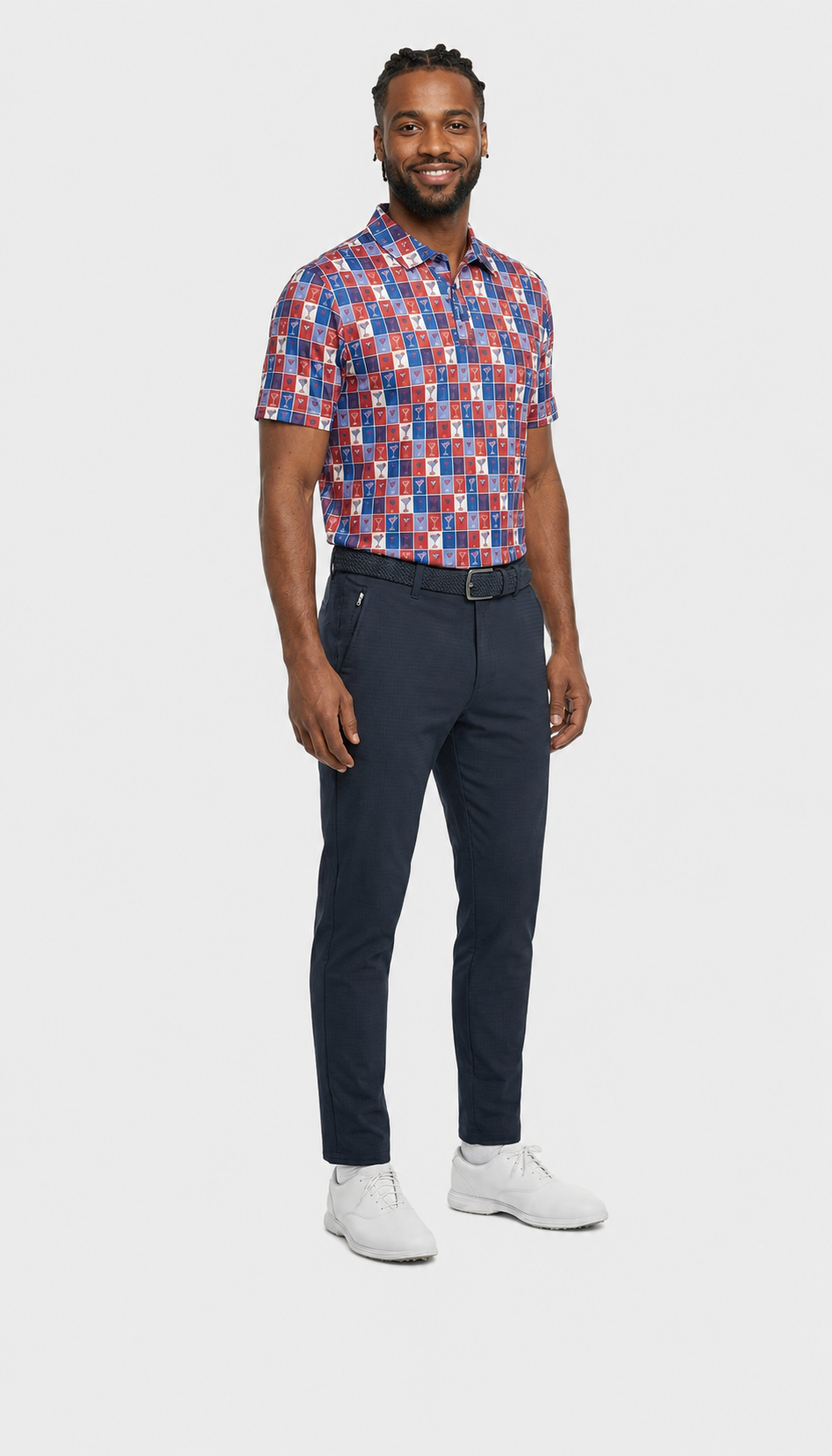 The G.O.A.T. Polo - Pop Art Cocktail - Red/White/Blue