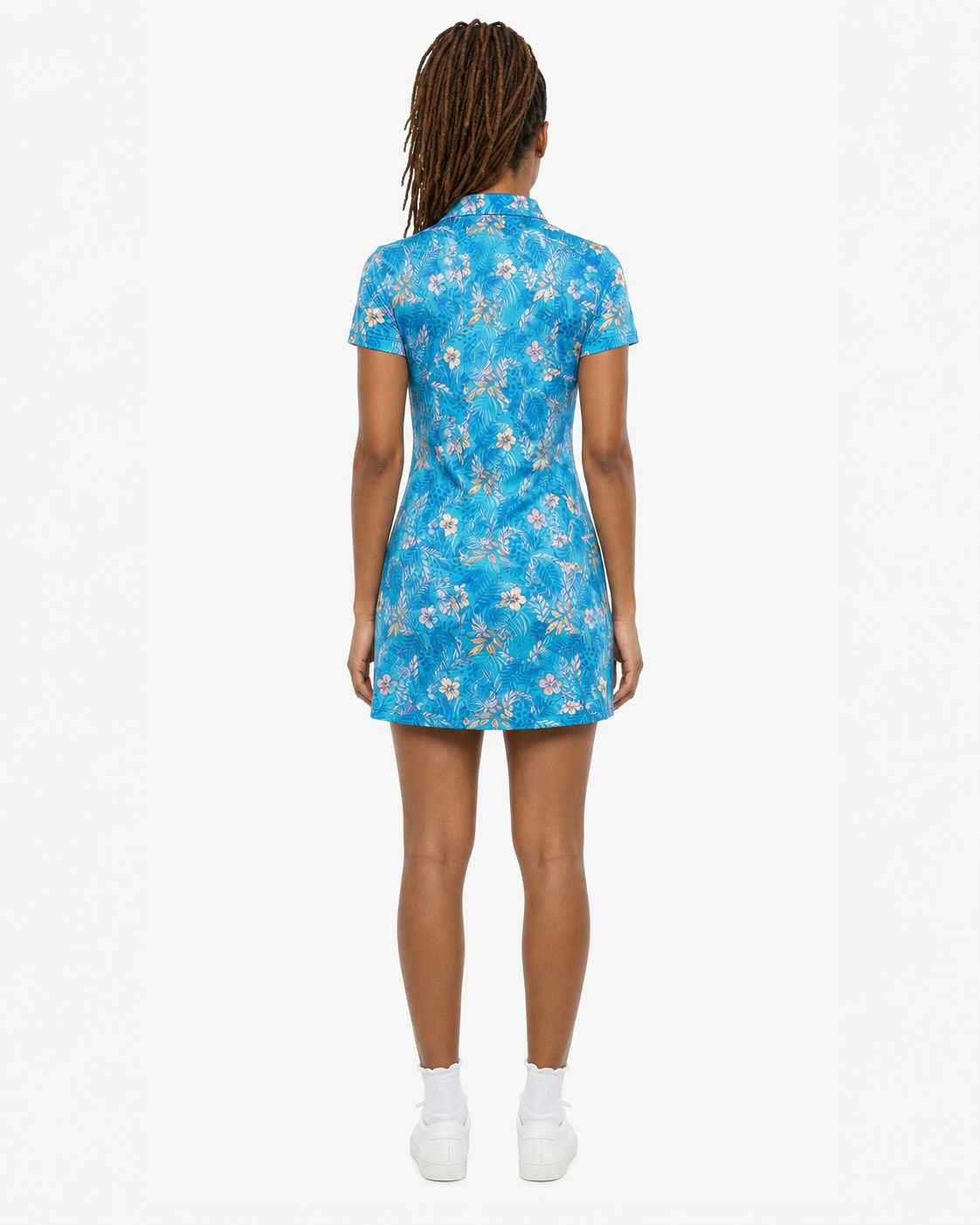 Anjie Dress - Jungle Ombre - Bachelor Button