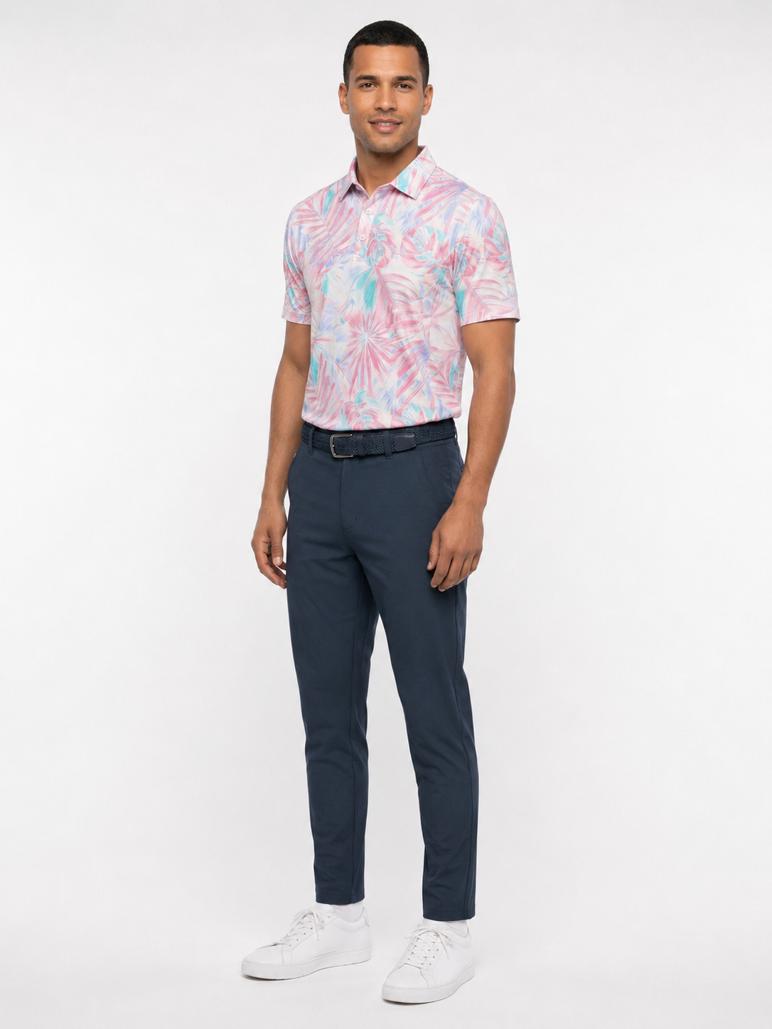 The G.O.A.T. Polo - Pastel Palms - Pastel Ombre