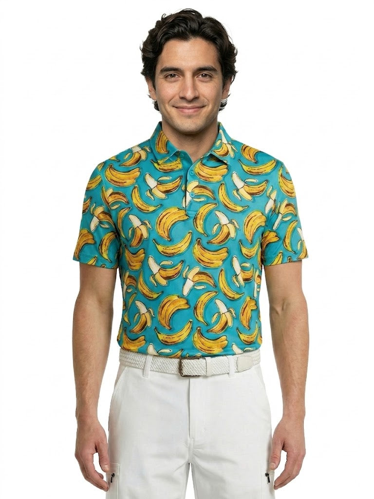 The G.O.A.T. Polo - Bananas - Bachelor Button