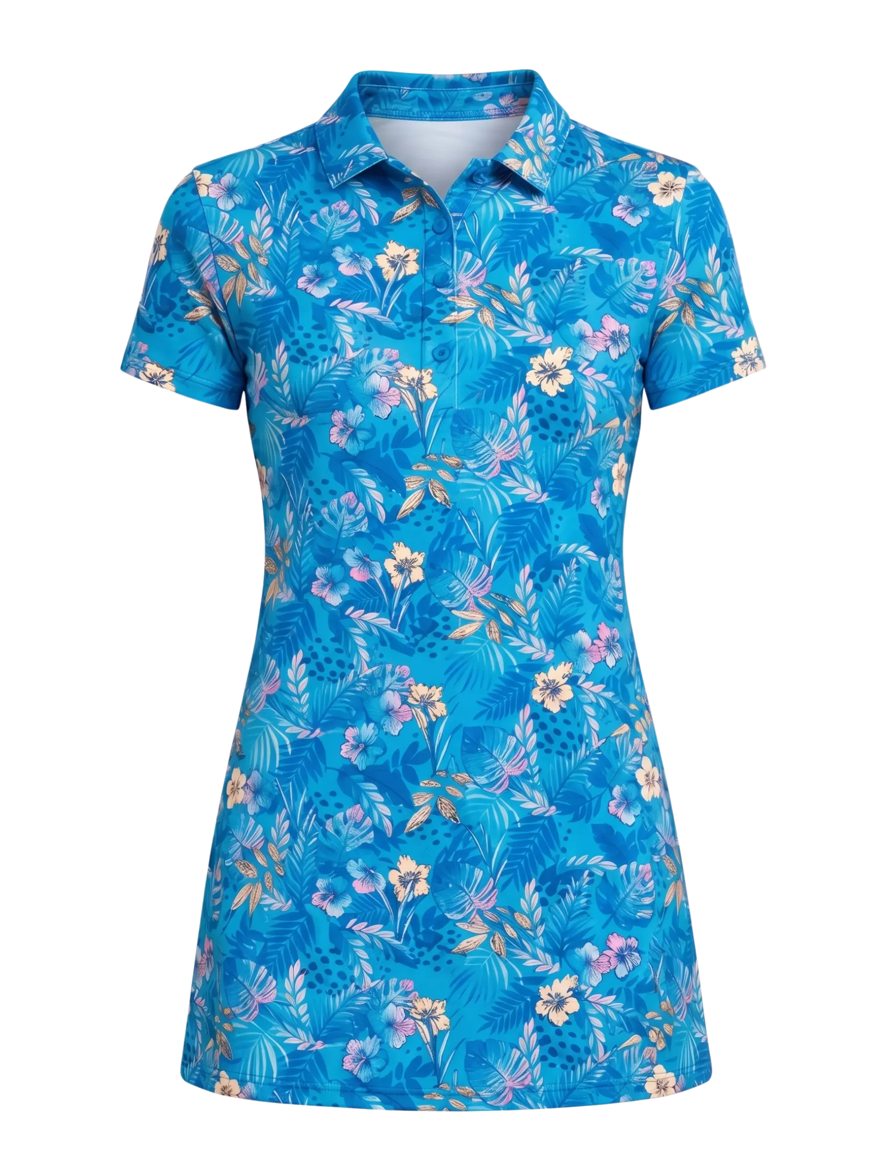 Anjie Dress - Jungle Ombre - Bachelor Button