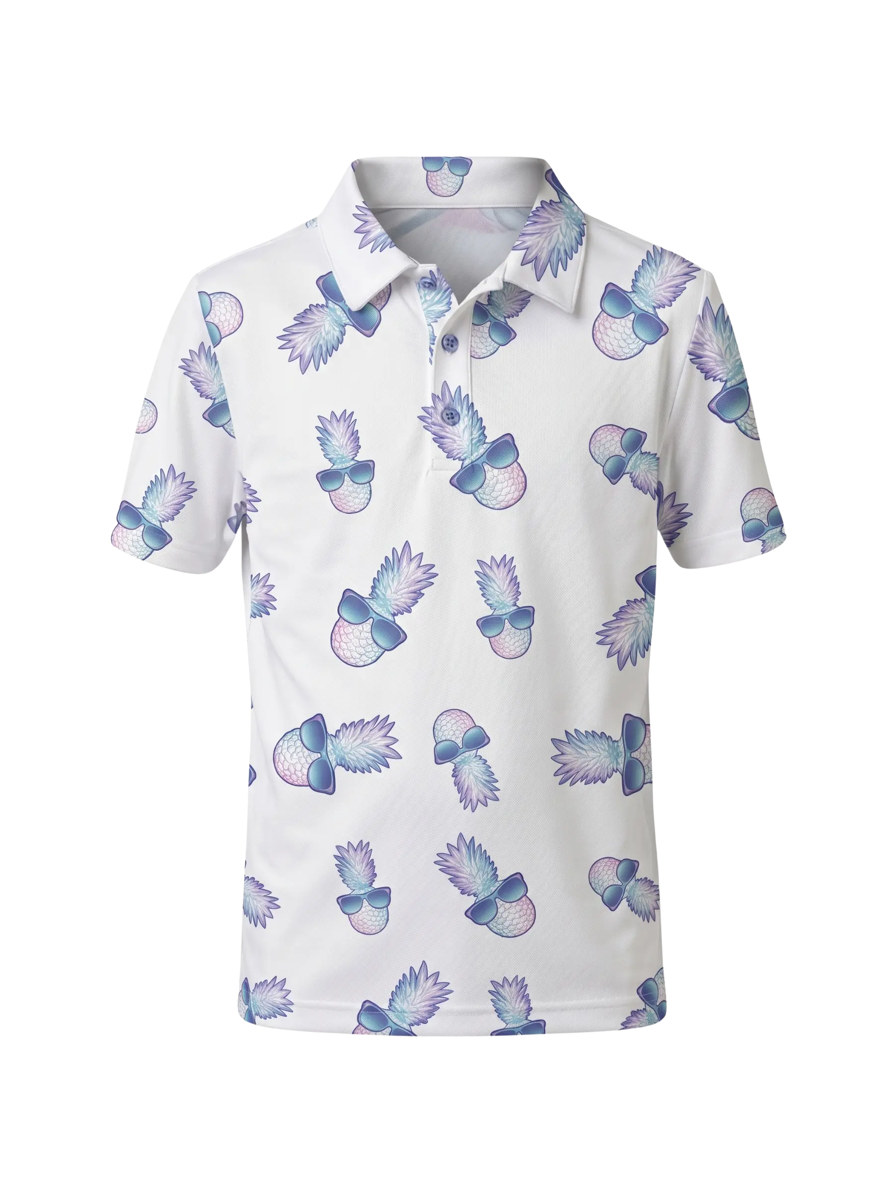 Boys G.O.A.T. Polo - Ombre Sunglasses Pineapple - White