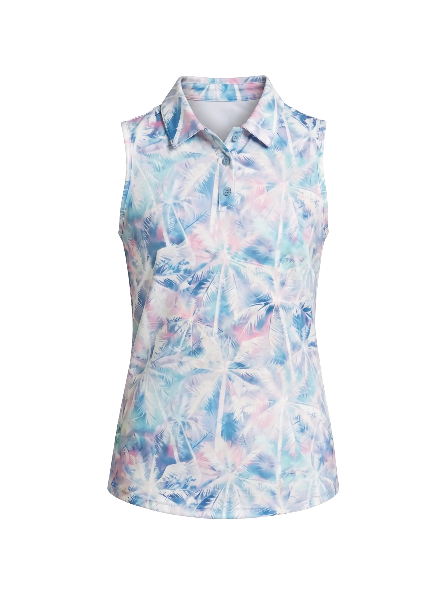 Girls Gemma Polo - Tie Dye Tropical - White