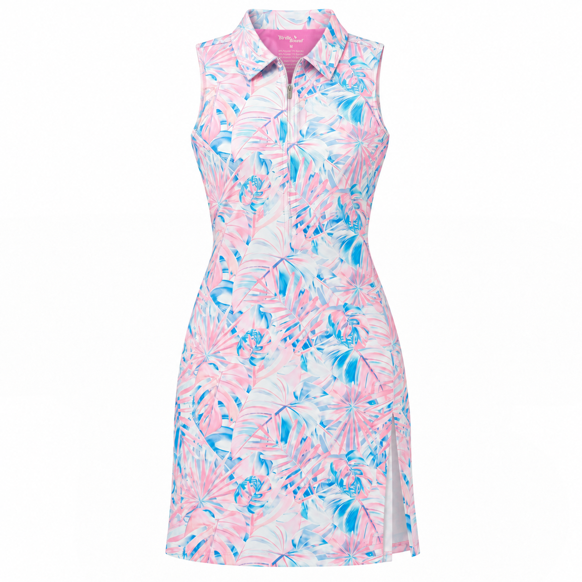Ida Dress - LPGA X Birdie Bound - Pastel Palm - White