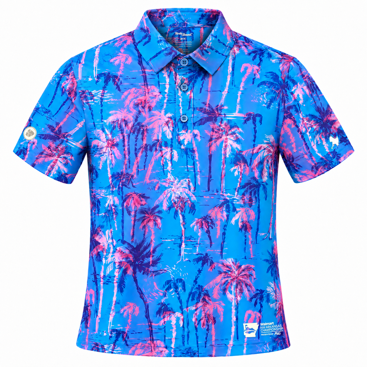 Kids G.O.A.T. Polo - LPGA X Birdie Bound - Beachy Palm Ombre - Digital Lavender