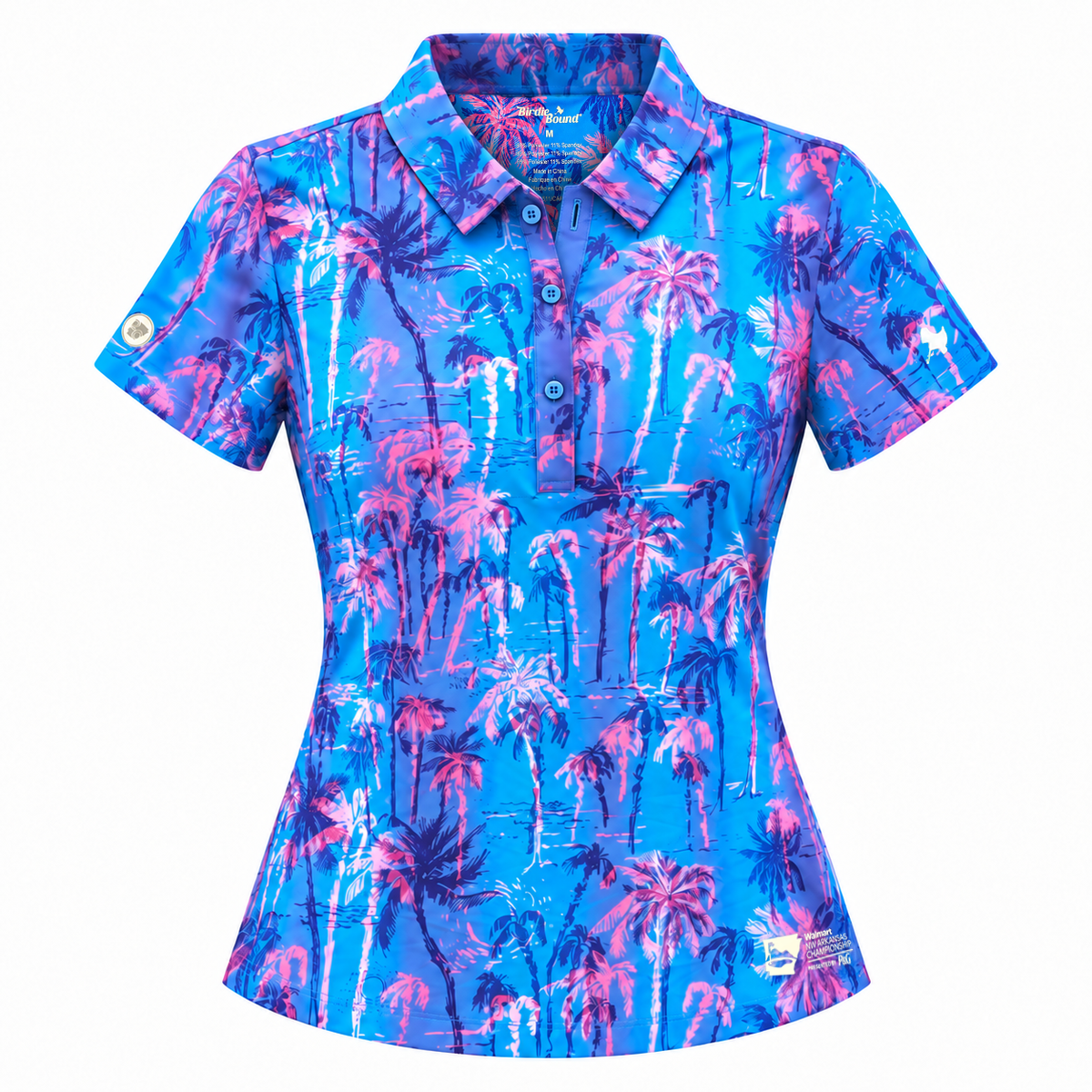 Thanya Polo - LPGA X Birdie Bound - Beachy Palm Ombre - Digital Lavender