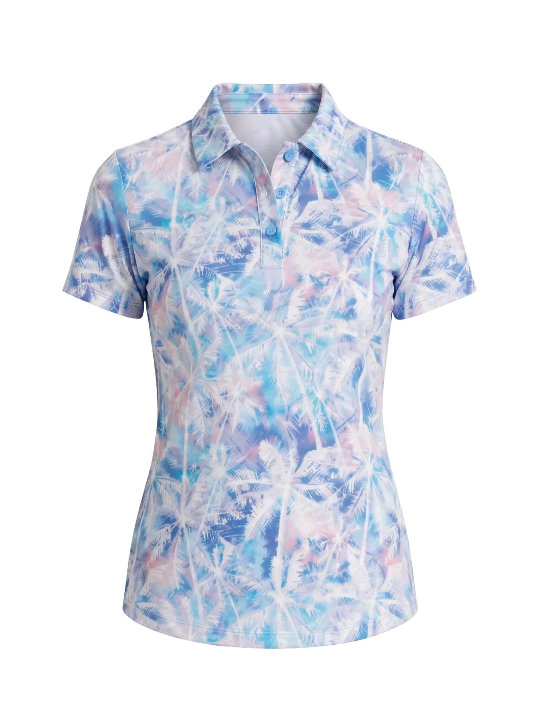 Thanya Polo - Tie Dye Tropical - White