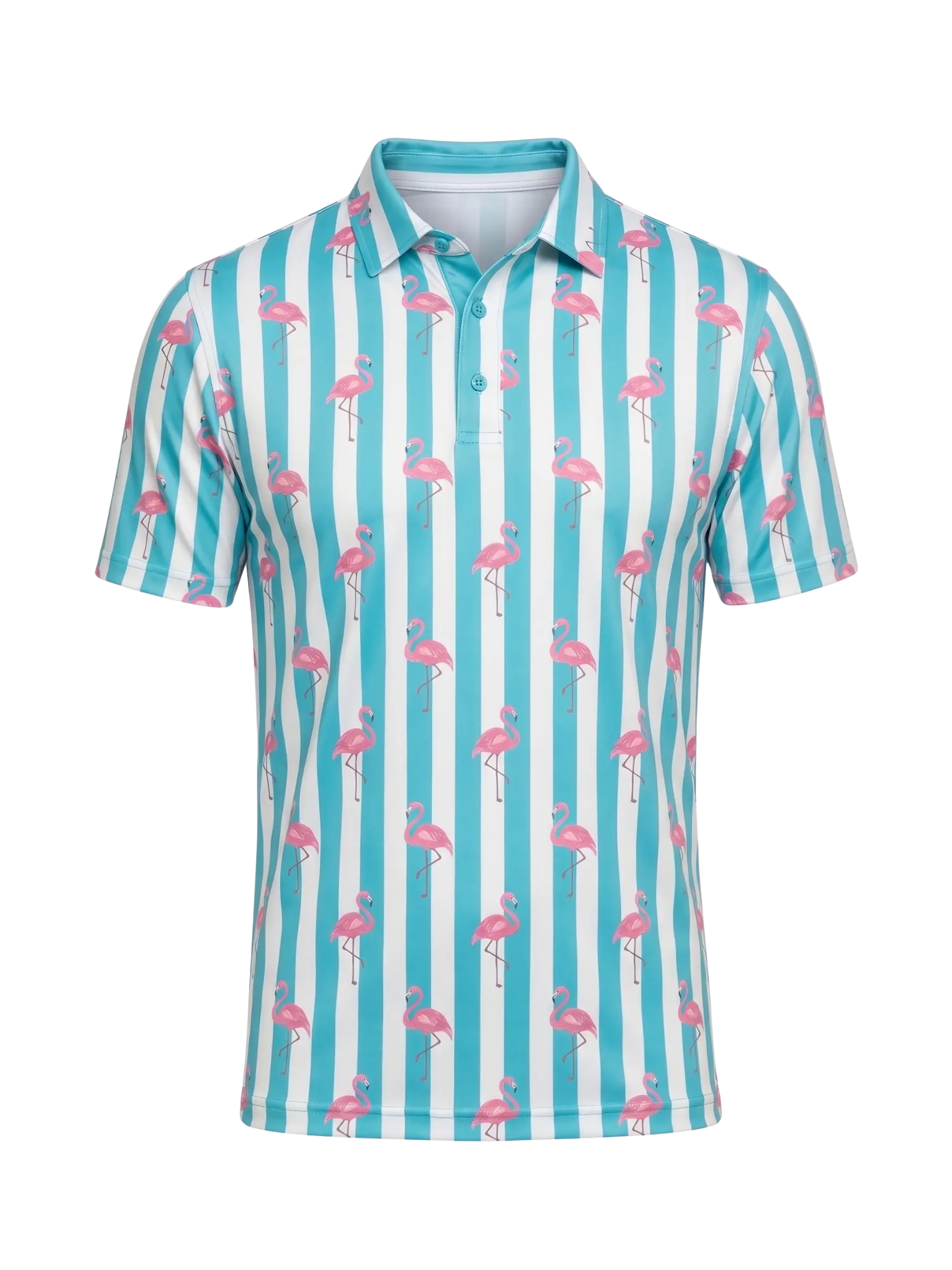 The G.O.A.T. Polo - Beverly Flamingos - Bachelor Button