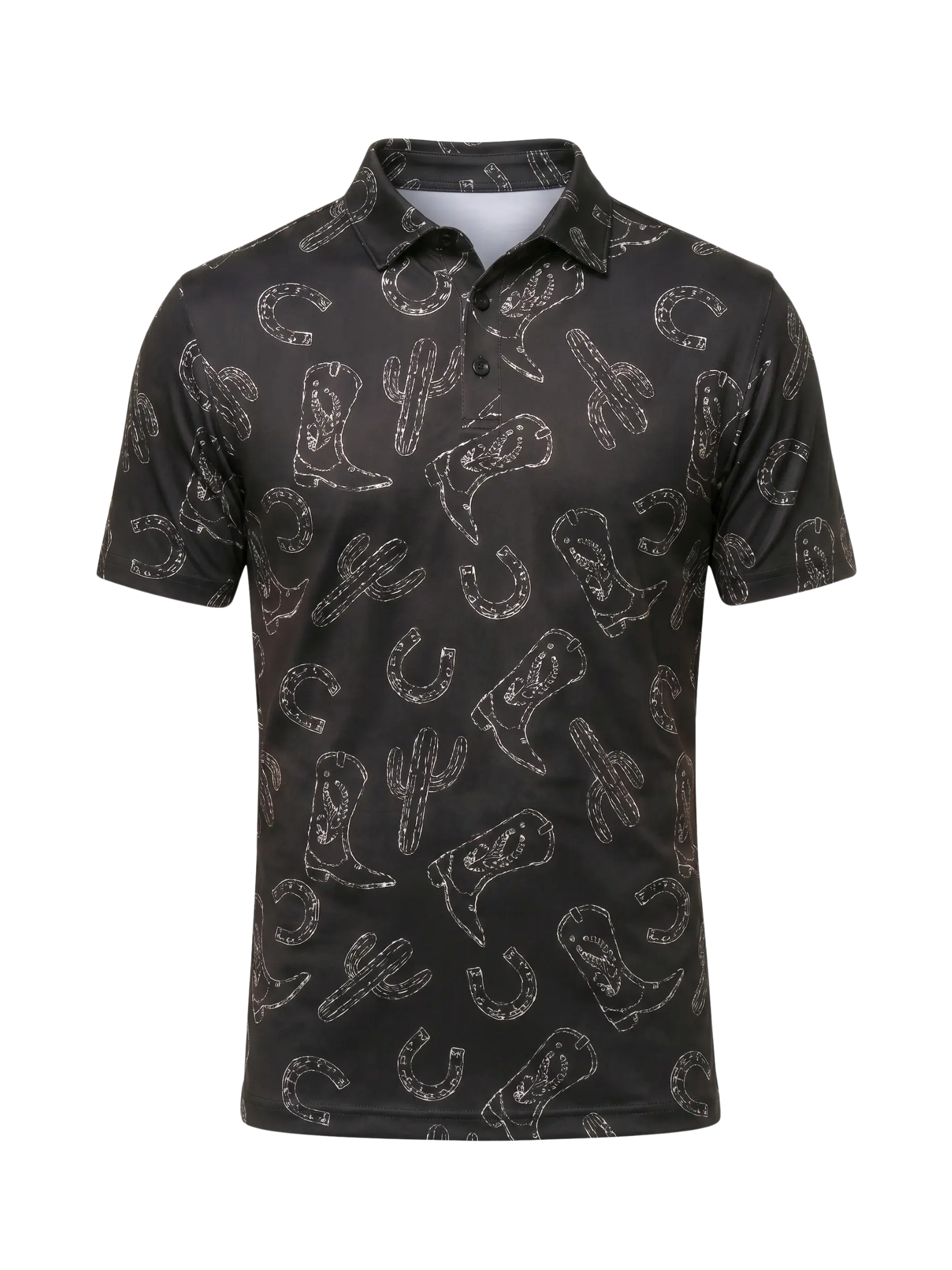 The G.O.A.T. Polo - Cowboy Magic - Black