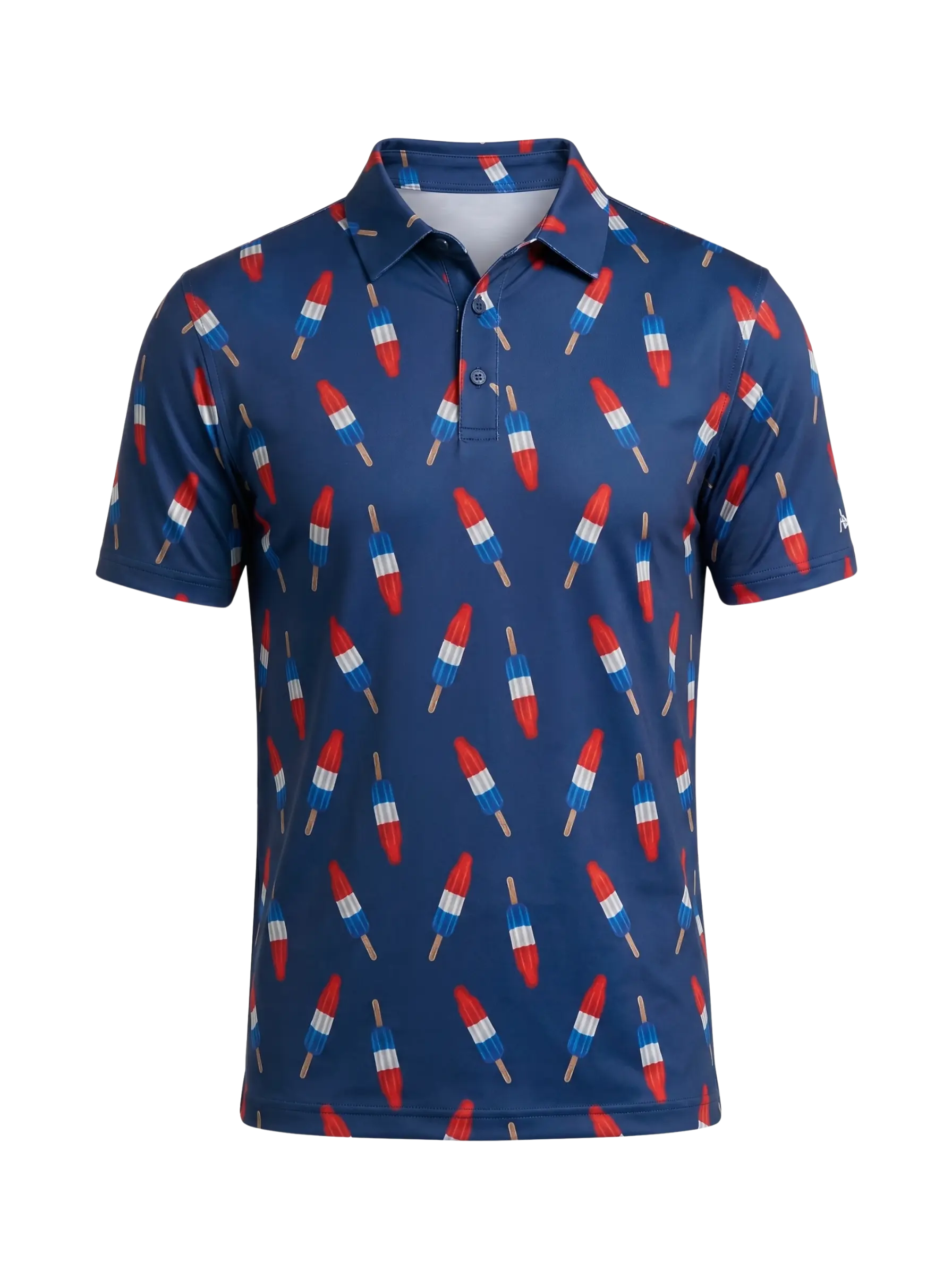 The G.O.A.T. Polo - Firecracker Popsicle - Sodalight Blue