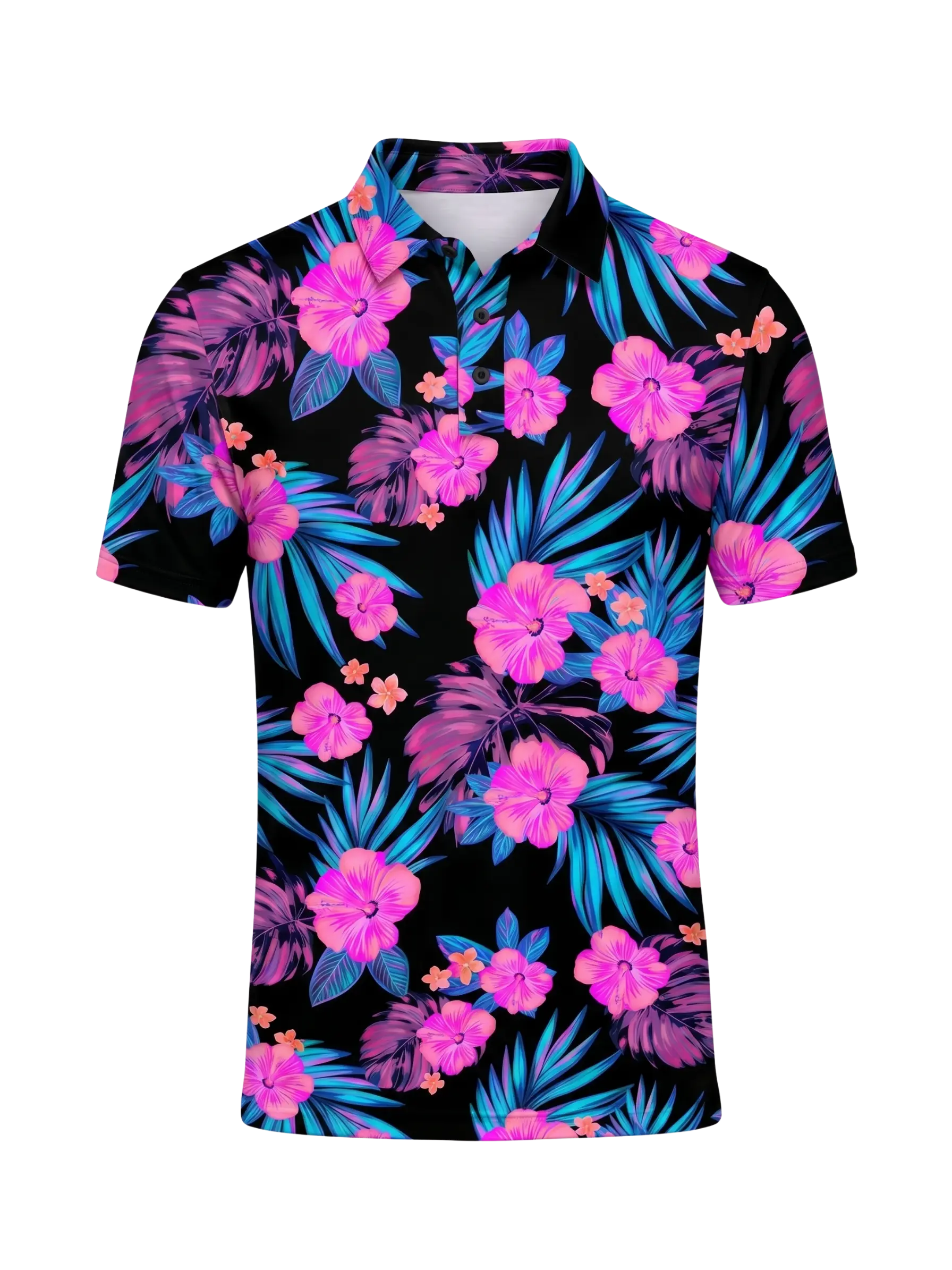 The G.O.A.T. Polo - Hawaiian Dream - Black