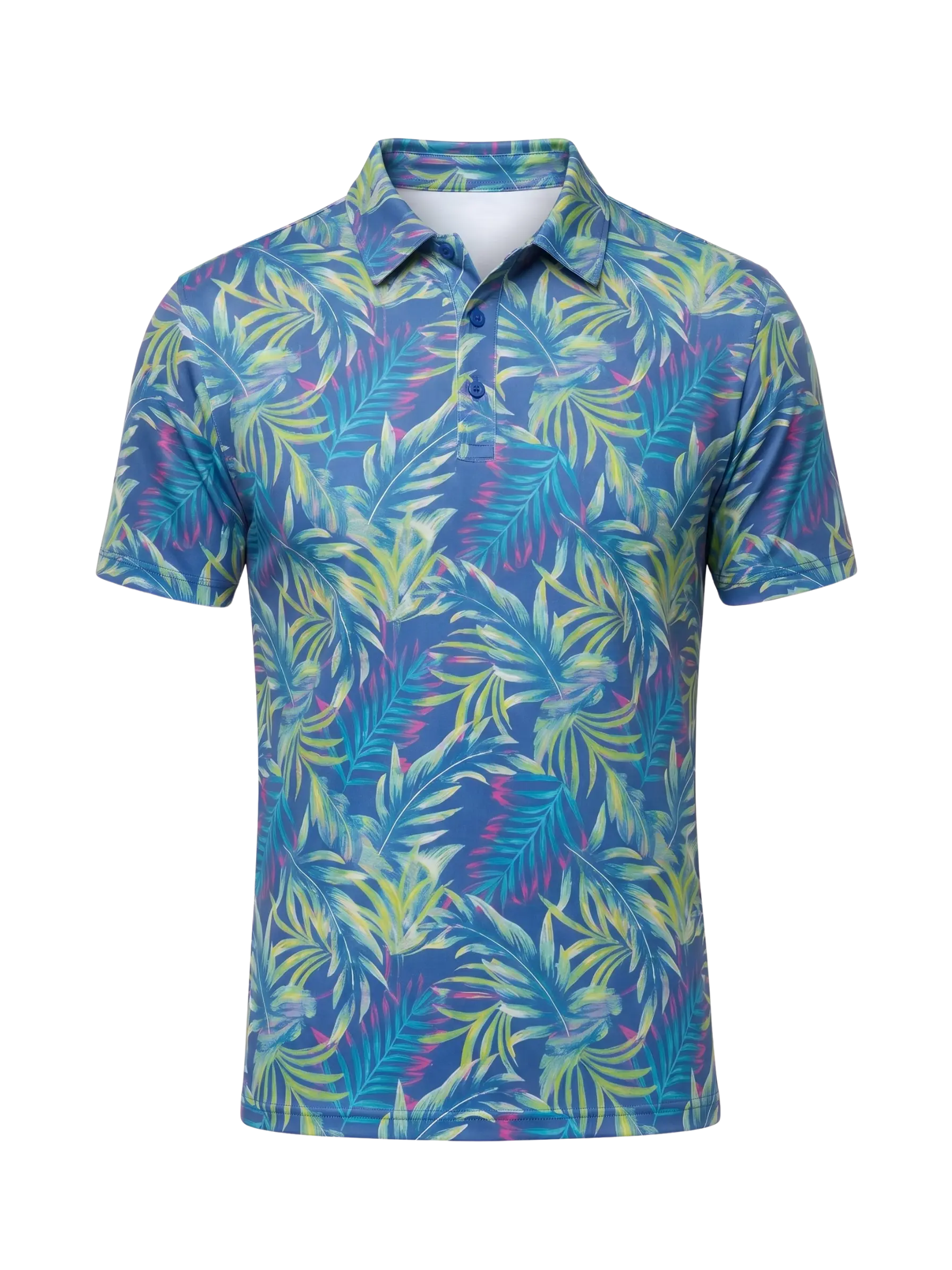 The G.O.A.T. Polo - Jungle Glow - Birdie Blue