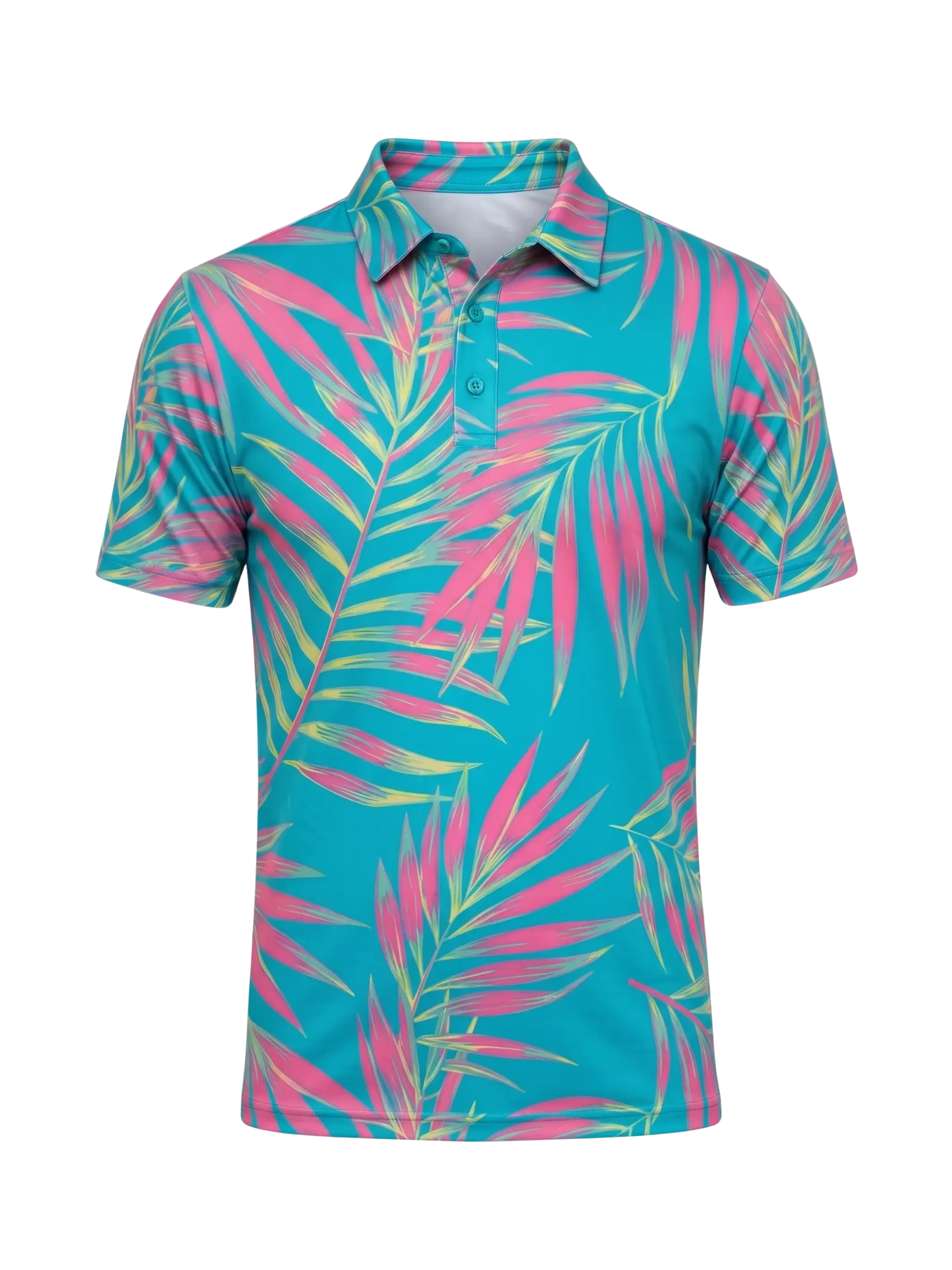 The G.O.A.T. Polo - Leaves - Bachelor Button