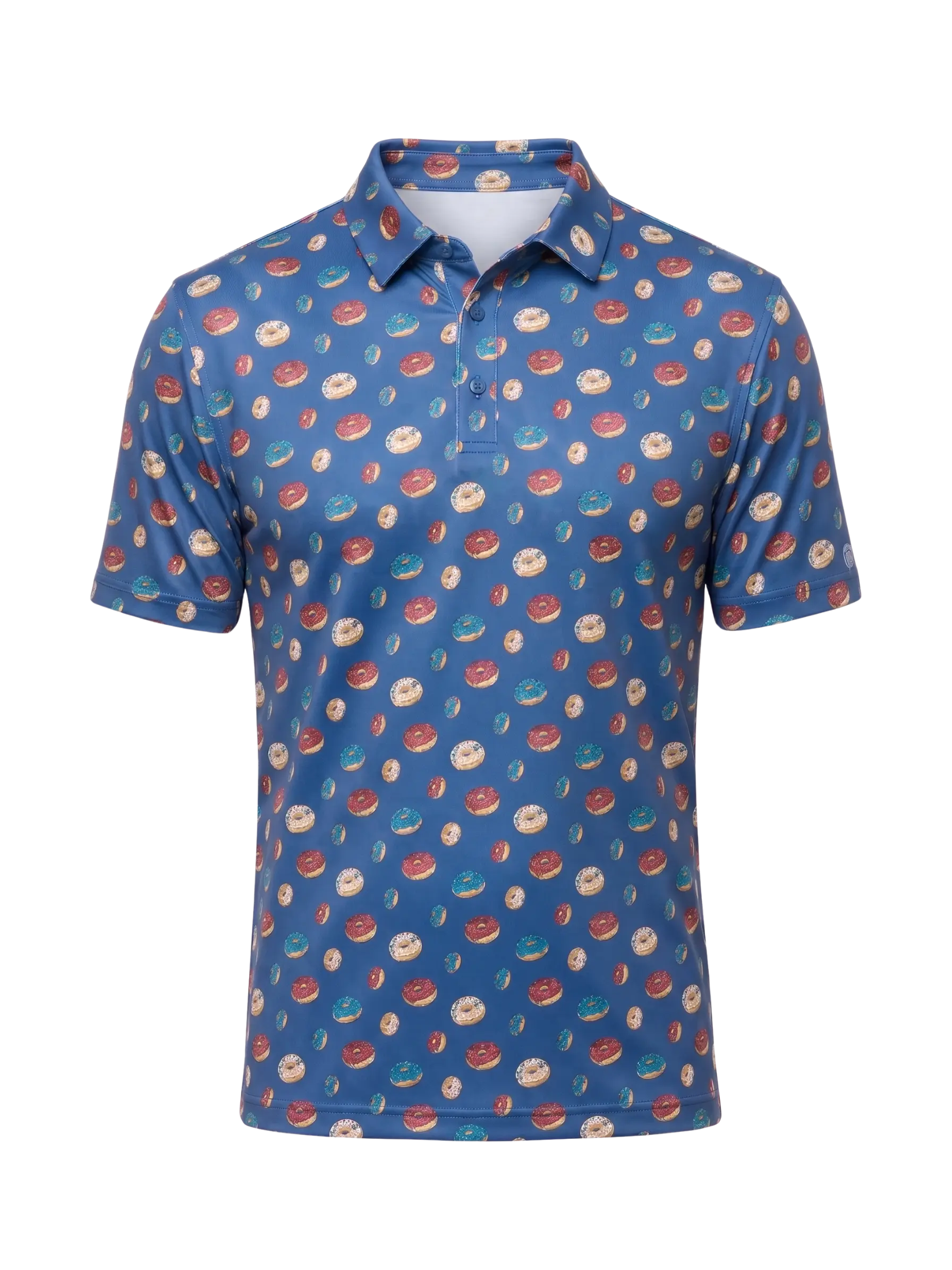 The G.O.A.T. Polo - Liberty Donuts - Birdie Blue