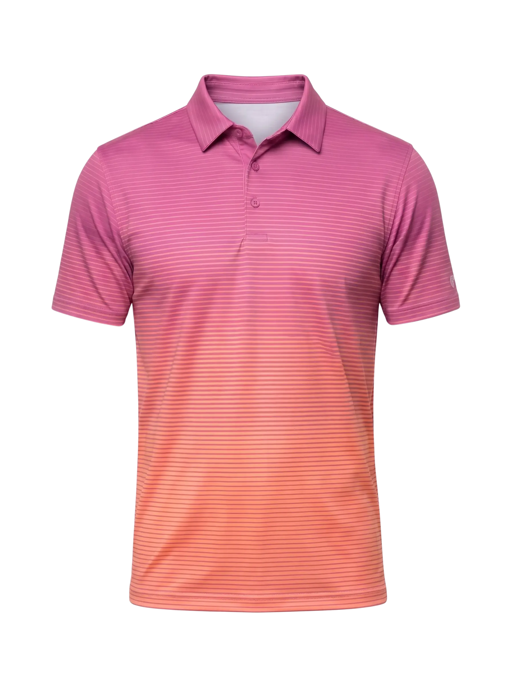 The G.O.A.T. Polo - Ombre Stripe - Electric Purple/Pink
