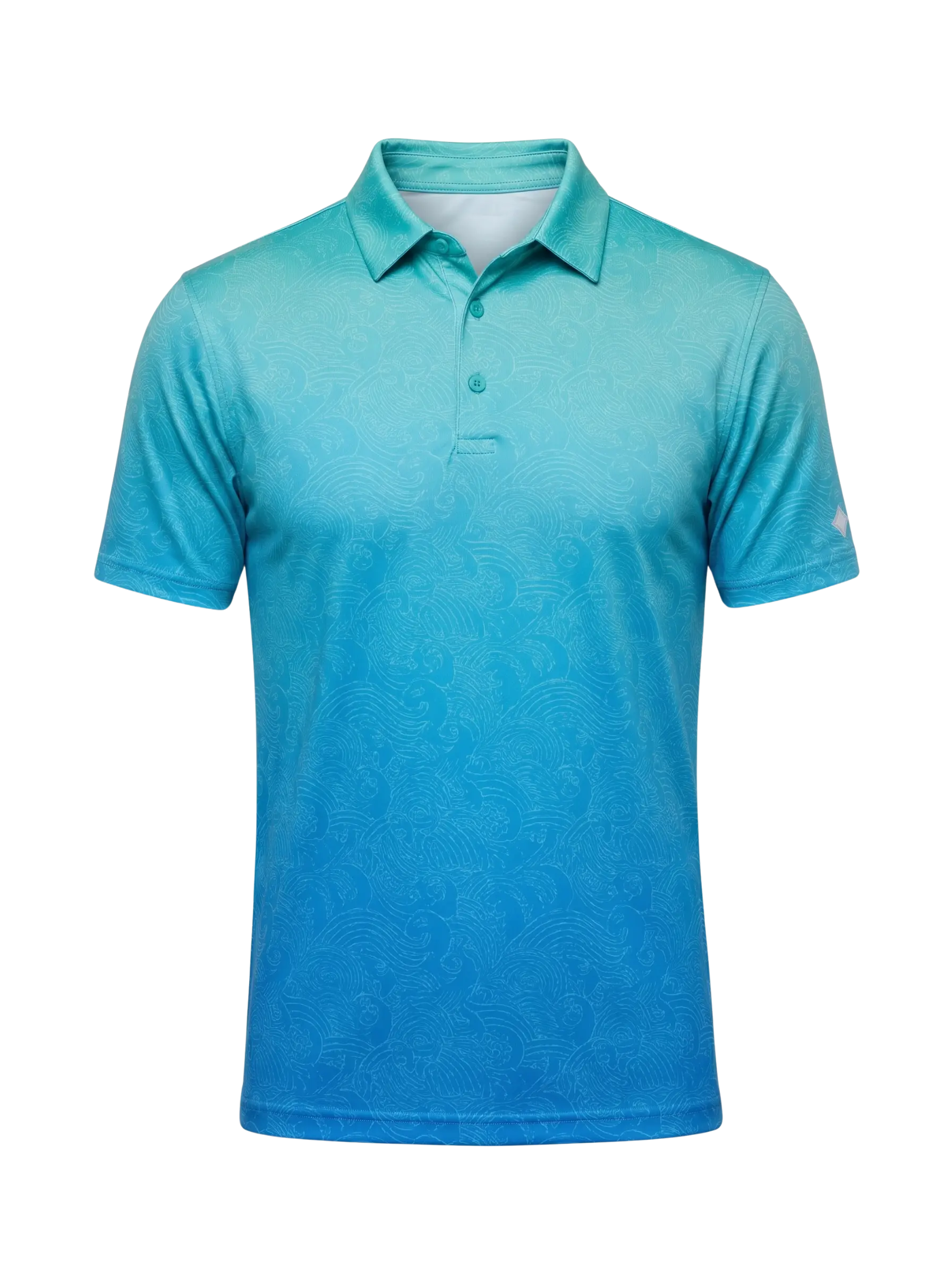 The G.O.A.T. Polo - Ombre Waves - Bermuda/Hawaiian Ocean