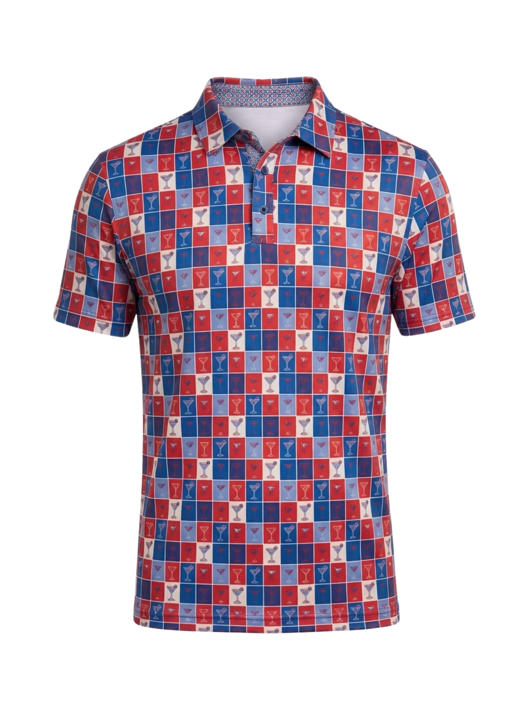 The G.O.A.T. Polo - Pop Art Cocktail - Red/White/Blue