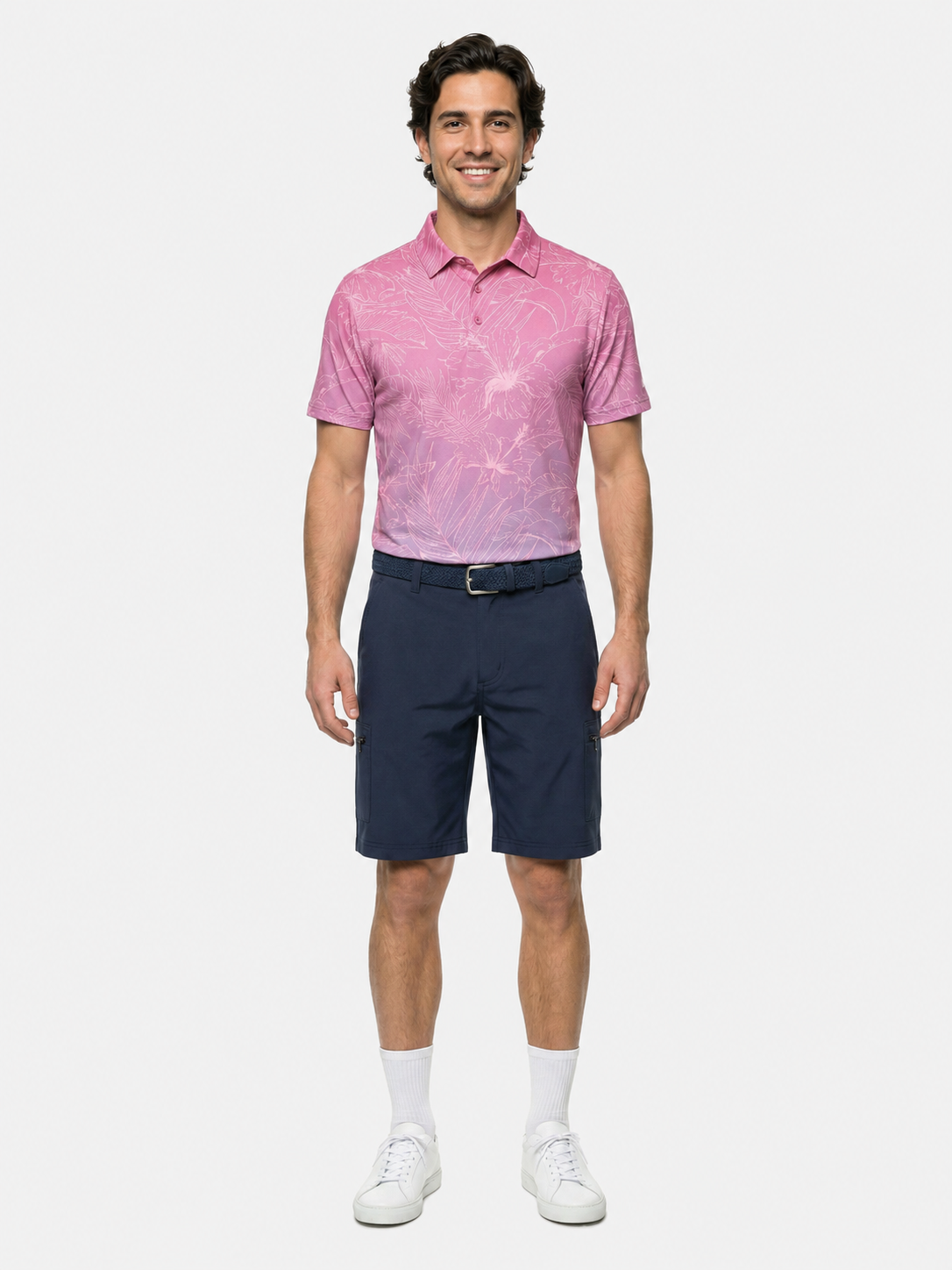 The G.O.A.T. Polo - Hibiscus Tropical - Hot Pink