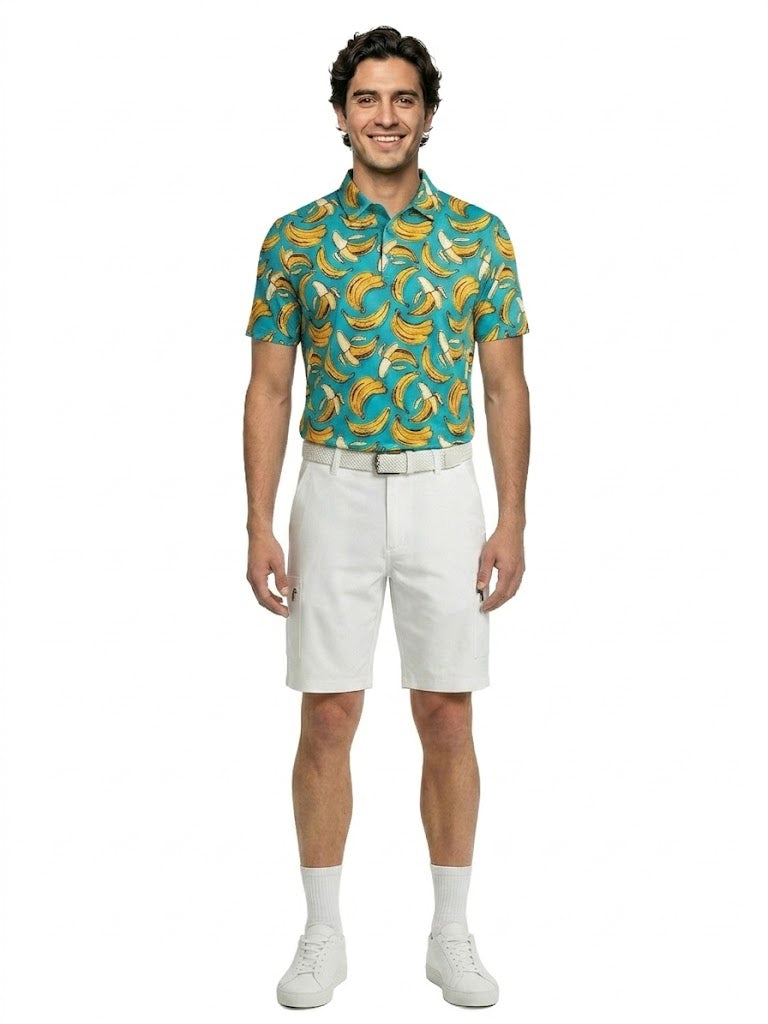 The G.O.A.T. Polo - Bananas - Bachelor Button