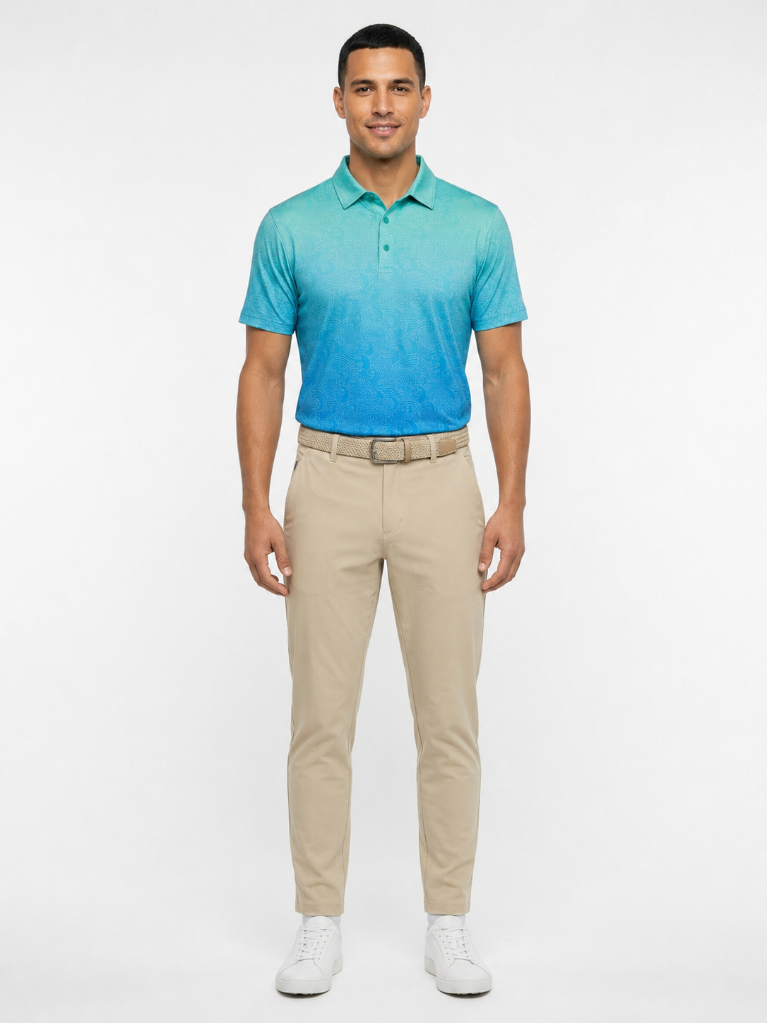 The G.O.A.T. Polo - Ombre Waves - Bermuda/Hawaiian Ocean