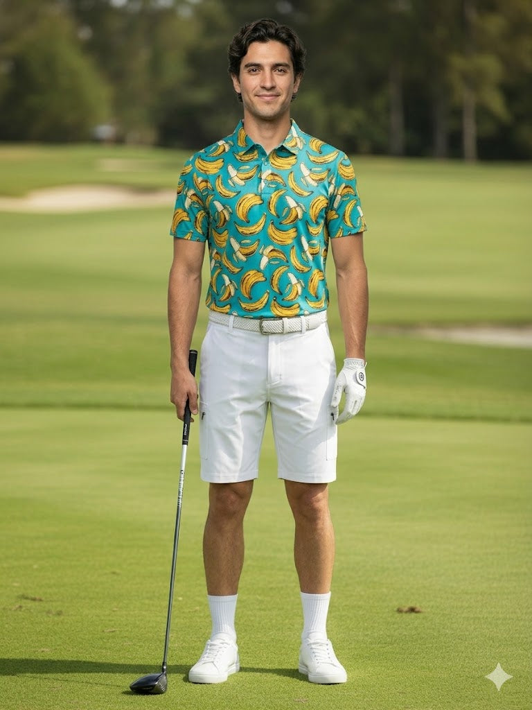 The G.O.A.T. Polo - Bananas - Bachelor Button