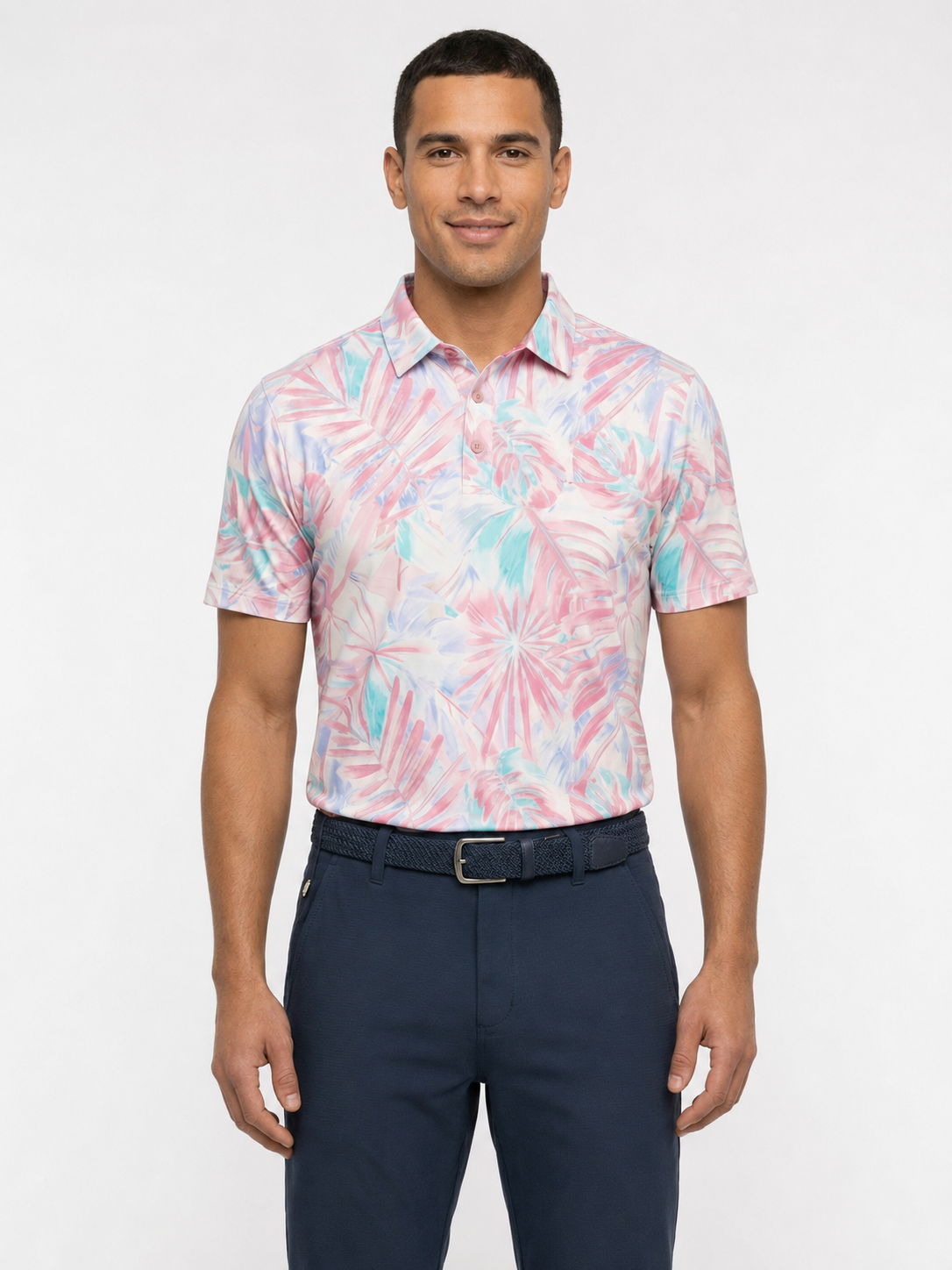 The G.O.A.T. Polo - Pastel Palms - Pastel Ombre