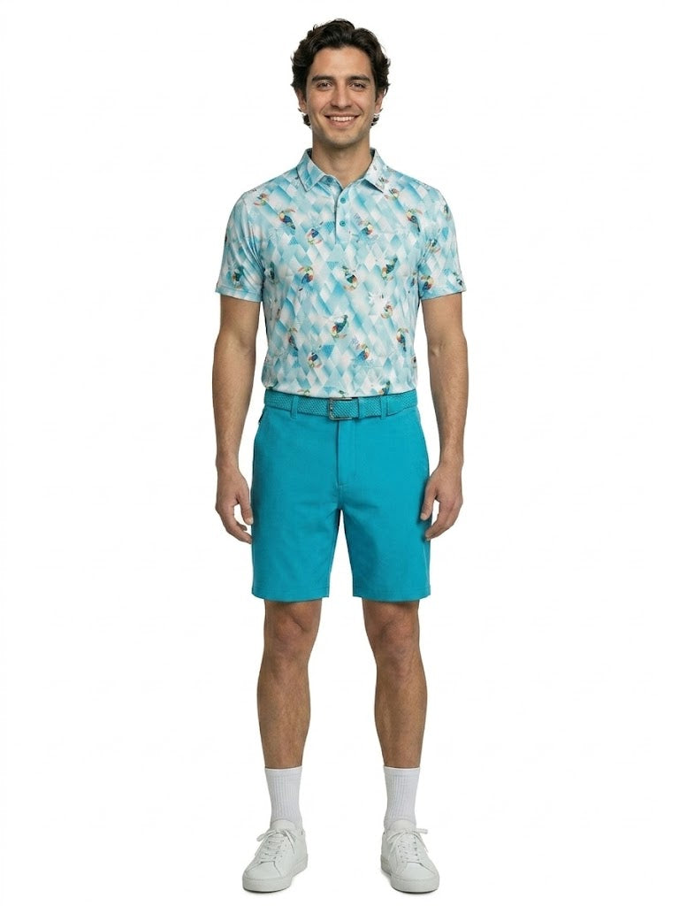 The G.O.A.T. Polo - Toucan Prism - Bachelor Button