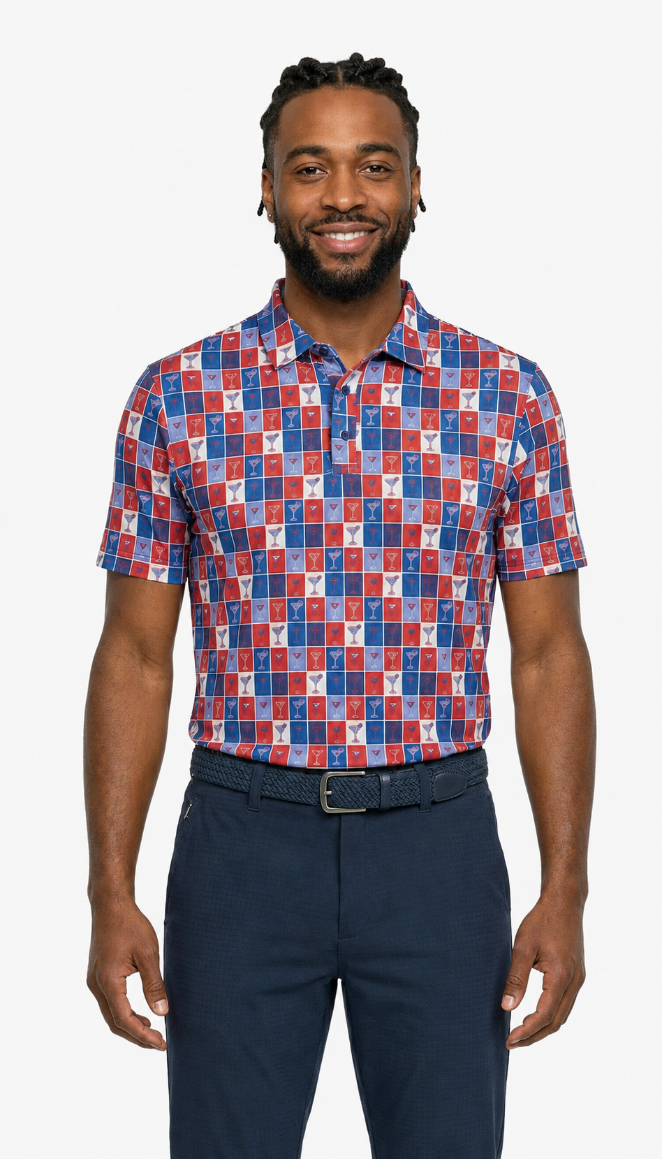 The G.O.A.T. Polo - Pop Art Cocktail - Red/White/Blue