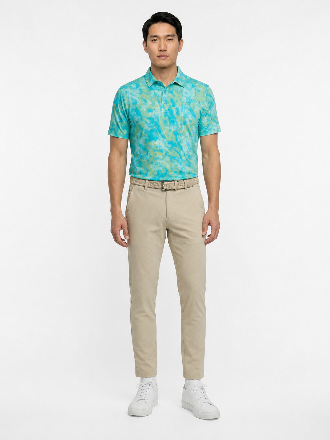The G.O.A.T. Polo - Turtles - Aqua