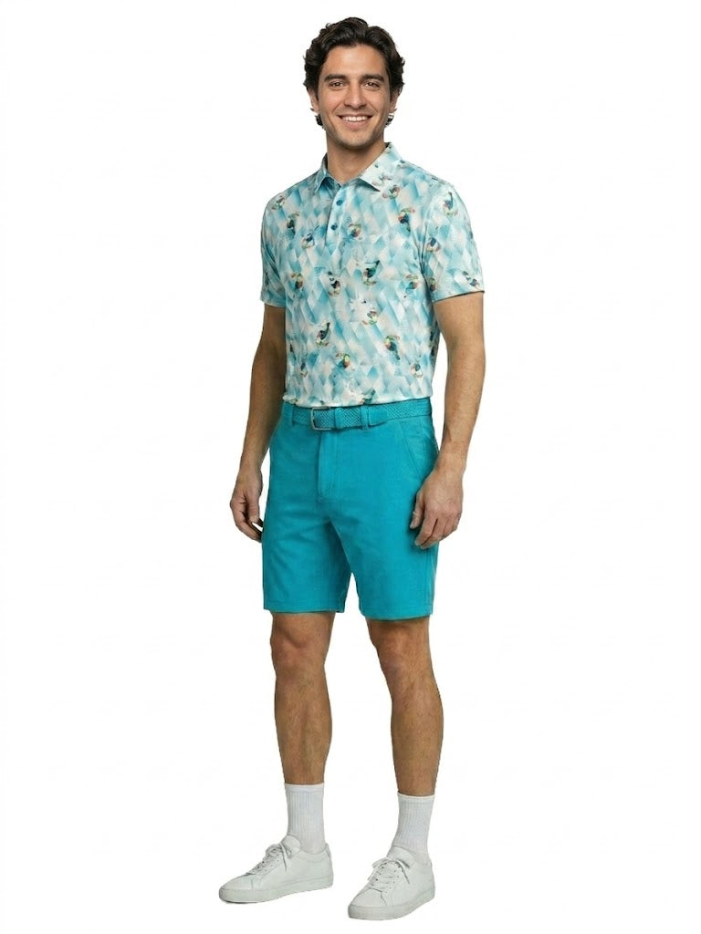 The G.O.A.T. Polo - Toucan Prism - Bachelor Button