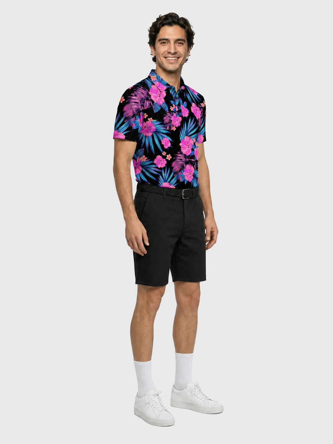The G.O.A.T. Polo - Hawaiian Dream - Black